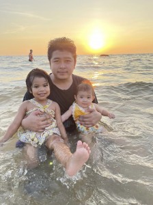 Sunset on the sea